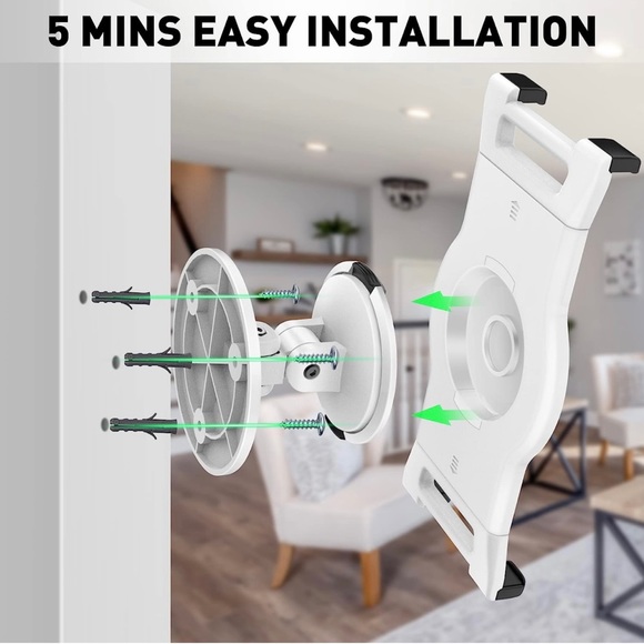 AboveTEK Tablet Wall Mount, Swivel 360° Rotating Holder Fits 6-13" Tablets - NWT - Picture 6 of 10